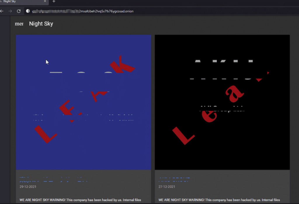 Night Sky leak site